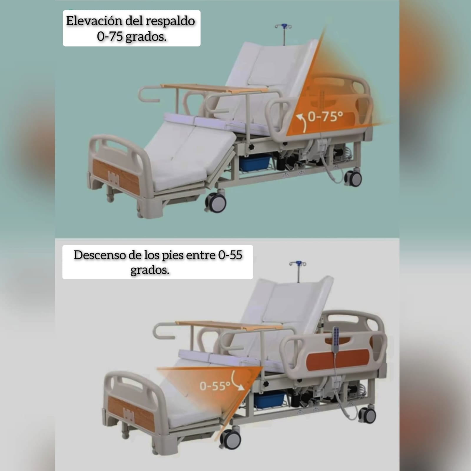 Catre Clínico Electrónico Multifuncional Alba Medical