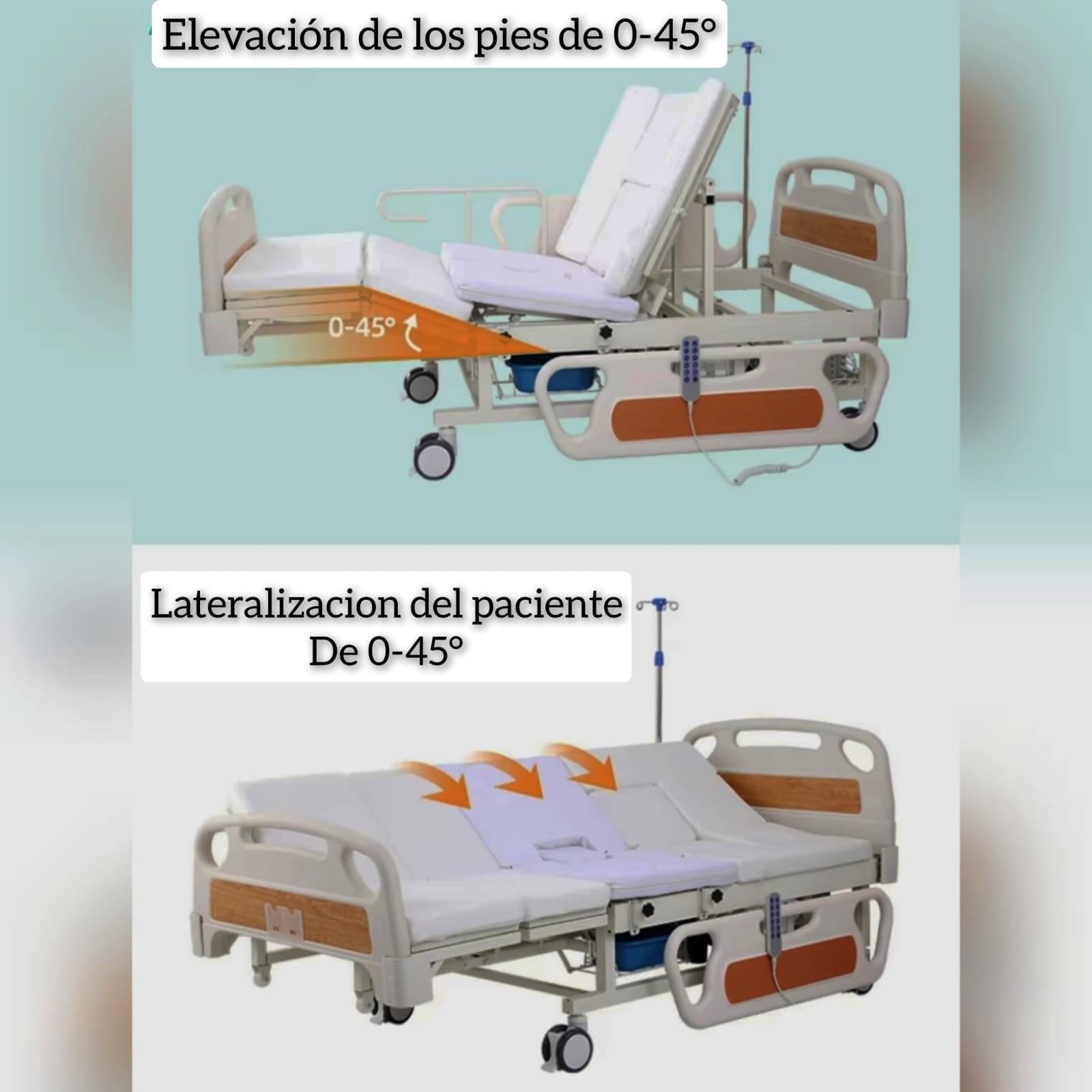 Catre Clínico Electrónico Multifuncional Alba Medical
