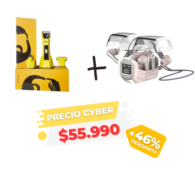 Pack Navidad - Rasuradora Mr.REW + Audifono Lenyes Air 80 Pink