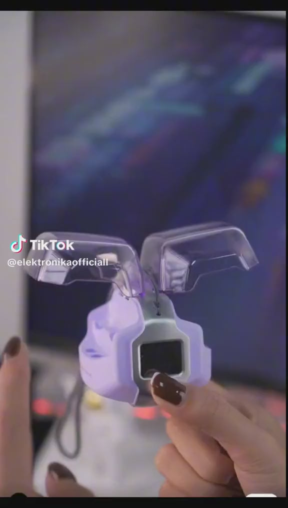 EarPods Duales Pink - Lenyes Air 80 Tesla TWS Wireless Head Bluetooh 5.3